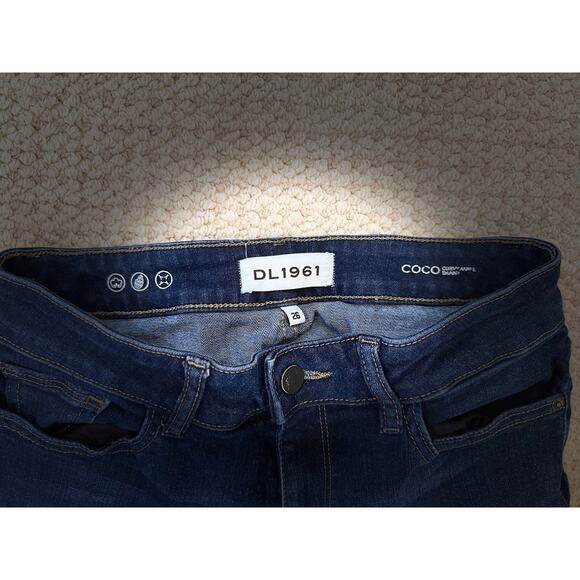 DL1961 Women's Coco Curvy Ankle Skinny‎ Jeans Stoney Dark Wash Size 26 - Picture 3 of 6